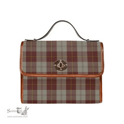 Scottish Canvas Bag Cunningham Burgundy Dancers Clan Tartan Waterproof Canvas Bag - Classic Scottish Plaid Tartan Plaid