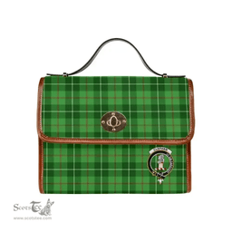 Scottish Canvas Bag Clephane (or Clephan) Clan Clan Tartan Waterproof Canvas Bag - Crest Classic Scottish Plaid Tartan Plaid
