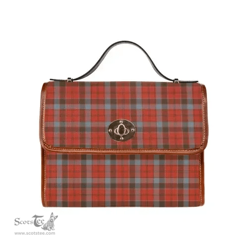 Scottish Canvas Bag Robertson Weathered Clan Tartan Waterproof Canvas Bag - Classic Scottish Plaid Tartan Plaid
