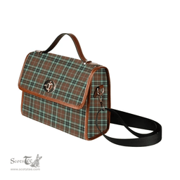 Scottish Canvas Bag Thomson Hunting Modern Clan Tartan Waterproof Canvas Bag - Classic Scottish Plaid Tartan Plaid