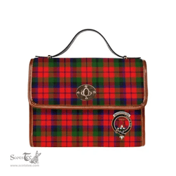 Scottish Canvas Bag MacNaughten Clan Clan Tartan Waterproof Canvas Bag - Crest Classic Scottish Plaid Tartan Plaid