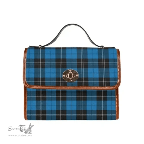 Scottish Canvas Bag Ramsay Blue Ancient Clan Tartan Waterproof Canvas Bag - Classic Scottish Plaid Tartan Plaid