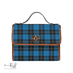 Scottish Canvas Bag Ramsay Blue Ancient Clan Tartan Waterproof Canvas Bag - Classic Scottish Plaid Tartan Plaid