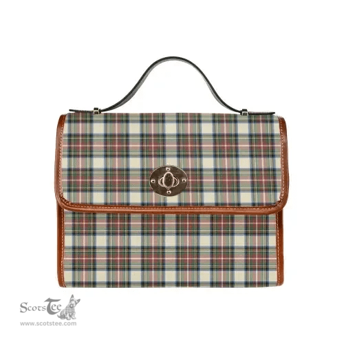 Scottish Canvas Bag Stewart Dress Ancient Clan Tartan Waterproof Canvas Bag - Classic Scottish Plaid Tartan Plaid
