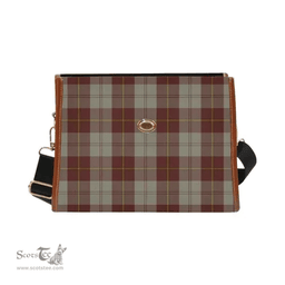 Scottish Canvas Bag Cunningham Burgundy Dancers Clan Tartan Waterproof Canvas Bag - Classic Scottish Plaid Tartan Plaid