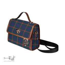 Scottish Canvas Bag Agnew Clan Clan Tartan Waterproof Canvas Bag - Crest Classic Scottish Plaid Tartan Plaid