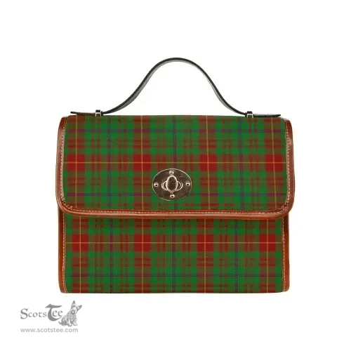 Scottish Canvas Bag Fulton Clan Tartan Waterproof Canvas Bag - Classic Scottish Plaid Tartan Plaid
