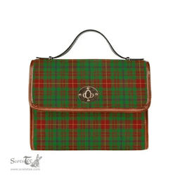 Scottish Canvas Bag Fulton Clan Tartan Waterproof Canvas Bag - Classic Scottish Plaid Tartan Plaid
