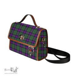 Scottish Canvas Bag Armstrong Clan Clan Tartan Waterproof Canvas Bag - Crest Classic Scottish Plaid Tartan Plaid