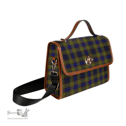 Scottish Canvas Bag Clelland Modern Clan Tartan Waterproof Canvas Bag - Classic Scottish Plaid Tartan Plaid