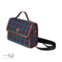 Scottish Canvas Bag MacArthur Milton Clan Tartan Waterproof Canvas Bag - Classic Scottish Plaid Tartan Plaid