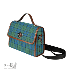 Scottish Canvas Bag Lockhart Clan Tartan Waterproof Canvas Bag - Classic Scottish Plaid Tartan Plaid