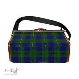 Scottish Canvas Bag Johnston Modern Clan Tartan Waterproof Canvas Bag - Classic Scottish Plaid Tartan Plaid