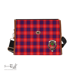 Scottish Canvas Bag Hamilton Clan Clan Tartan Waterproof Canvas Bag - Crest Classic Scottish Plaid Tartan Plaid