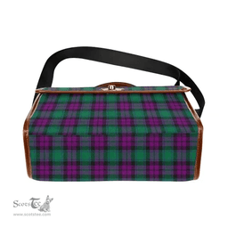 Scottish Canvas Bag MacArthur Milton Clan Tartan Waterproof Canvas Bag - Classic Scottish Plaid Tartan Plaid