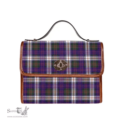 Scottish Canvas Bag MacDonald Dress Modern Clan Tartan Waterproof Canvas Bag - Classic Scottish Plaid Tartan Plaid