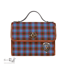 Scottish Canvas Bag Preston Clan Clan Tartan Waterproof Canvas Bag - Crest Classic Scottish Plaid Tartan Plaid