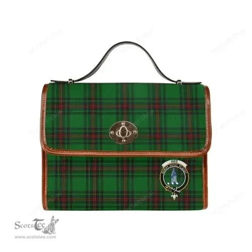 Scottish Canvas Bag Ged Clan Clan Tartan Waterproof Canvas Bag - Crest Classic Scottish Plaid Tartan Plaid