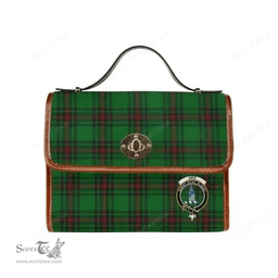 Scottish Canvas Bag Ged Clan Clan Tartan Waterproof Canvas Bag - Crest Classic Scottish Plaid Tartan Plaid