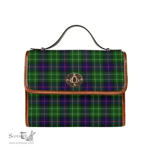 Scottish Canvas Bag Leslie Hunting Clan Tartan Waterproof Canvas Bag - Classic Scottish Plaid Tartan Plaid