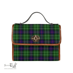 Scottish Canvas Bag Leslie Hunting Clan Tartan Waterproof Canvas Bag - Classic Scottish Plaid Tartan Plaid