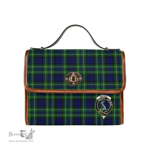 Scottish Canvas Bag MacNeil of Colonsay Clan Clan Tartan Waterproof Canvas Bag - Crest Classic Scottish Plaid Tartan Plaid