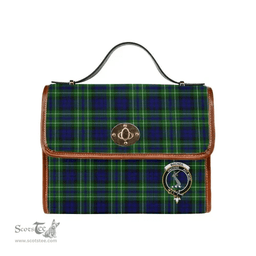 Scottish Canvas Bag MacNeil of Colonsay Clan Clan Tartan Waterproof Canvas Bag - Crest Classic Scottish Plaid Tartan Plaid