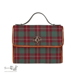 Scottish Canvas Bag Crawford Modern Clan Tartan Waterproof Canvas Bag - Classic Scottish Plaid Tartan Plaid