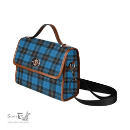 Scottish Canvas Bag Ramsay Blue Ancient Clan Tartan Waterproof Canvas Bag - Classic Scottish Plaid Tartan Plaid