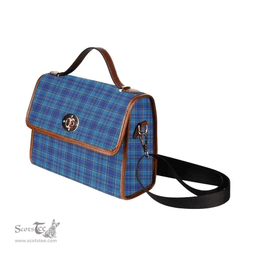 Scottish Canvas Bag Mercer Modern Clan Tartan Waterproof Canvas Bag - Classic Scottish Plaid Tartan Plaid