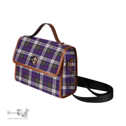 Scottish Canvas Bag MacDonald Dress Modern Clan Tartan Waterproof Canvas Bag - Classic Scottish Plaid Tartan Plaid
