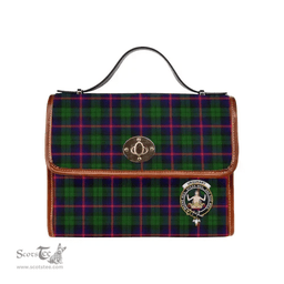 Scottish Canvas Bag Urquhart Clan Clan Tartan Waterproof Canvas Bag - Crest Classic Scottish Plaid Tartan Plaid
