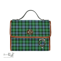 Scottish Canvas Bag Arbuthnot Clan Clan Tartan Waterproof Canvas Bag - Crest Classic Scottish Plaid Tartan Plaid