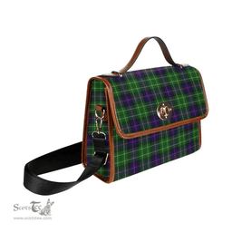 Scottish Canvas Bag Leslie Hunting Clan Tartan Waterproof Canvas Bag - Classic Scottish Plaid Tartan Plaid