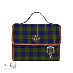 Scottish Canvas Bag Muir Clan Clan Tartan Waterproof Canvas Bag - Crest Classic Scottish Plaid Tartan Plaid