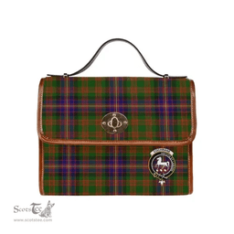 Scottish Canvas Bag Cochrane Clan Clan Tartan Waterproof Canvas Bag - Crest Classic Scottish Plaid Tartan Plaid