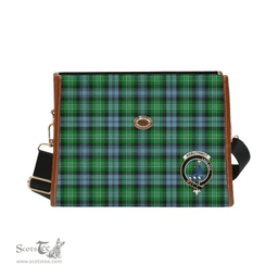 Scottish Canvas Bag Arbuthnot Clan Clan Tartan Waterproof Canvas Bag - Crest Classic Scottish Plaid Tartan Plaid