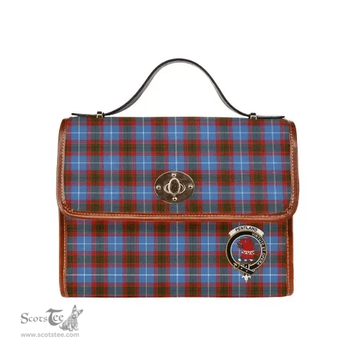 Scottish Canvas Bag Pentland Clan Clan Tartan Waterproof Canvas Bag - Crest Classic Scottish Plaid Tartan Plaid