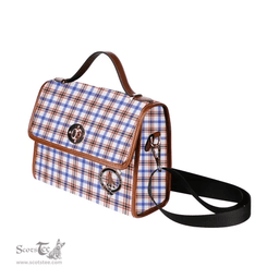Scottish Canvas Bag Boswell Clan Clan Tartan Waterproof Canvas Bag - Crest Classic Scottish Plaid Tartan Plaid