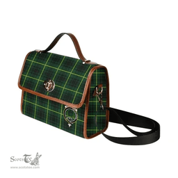 Scottish Canvas Bag MacArthur Clan Clan Tartan Waterproof Canvas Bag - Crest Classic Scottish Plaid Tartan Plaid