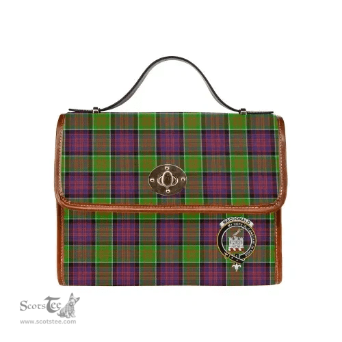 Scottish Canvas Bag MacDonald (Clan Ranald) Clan Clan Tartan Waterproof Canvas Bag - Crest Classic Scottish Plaid Tartan Plaid