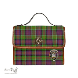 Scottish Canvas Bag MacDonald (Clan Ranald) Clan Clan Tartan Waterproof Canvas Bag - Crest Classic Scottish Plaid Tartan Plaid