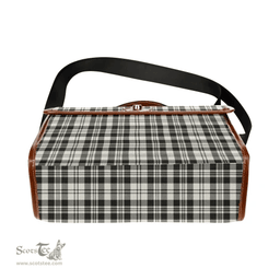 Scottish Canvas Bag Scott Black & White Ancient Clan Tartan Waterproof Canvas Bag - Classic Scottish Plaid Tartan Plaid