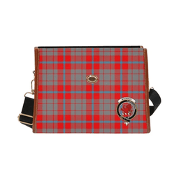 Scottish Canvas Bag Moubray Clan Clan Tartan Waterproof Canvas Bag - Crest Classic Scottish Plaid Tartan Plaid
