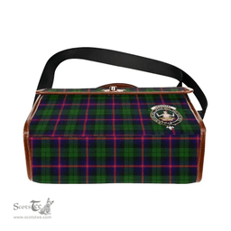 Scottish Canvas Bag Urquhart Clan Clan Tartan Waterproof Canvas Bag - Crest Classic Scottish Plaid Tartan Plaid