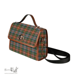 Scottish Canvas Bag Caledonia Ancient Clan Tartan Waterproof Canvas Bag - Classic Scottish Plaid Tartan Plaid
