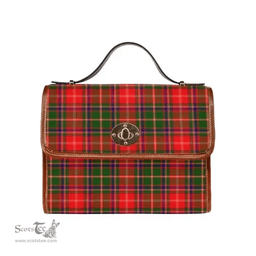 Scottish Canvas Bag Somerville Modern Clan Tartan Waterproof Canvas Bag - Classic Scottish Plaid Tartan Plaid
