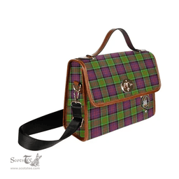 Scottish Canvas Bag MacDonald (Clan Ranald) Clan Clan Tartan Waterproof Canvas Bag - Crest Classic Scottish Plaid Tartan Plaid