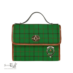 Scottish Canvas Bag Don Clan Clan Tartan Waterproof Canvas Bag - Crest Classic Scottish Plaid Tartan Plaid