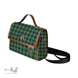 Scottish Canvas Bag Mow Clan Clan Tartan Waterproof Canvas Bag - Crest Classic Scottish Plaid Tartan Plaid